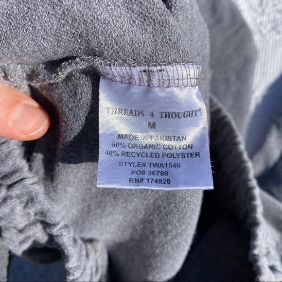 *2/$25* Threads 4 Thought Wide Leg Cropped Tie Waist Sweatpants - Picture 7 of 11